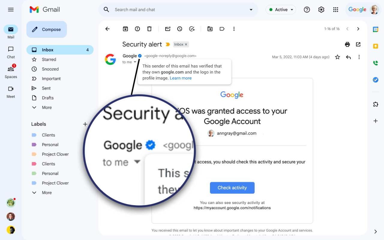 Hackers exploit gmail blue checkmark impacting 1 8 billion google users