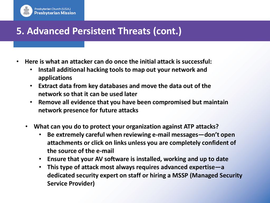 Getting ahead of the attack
