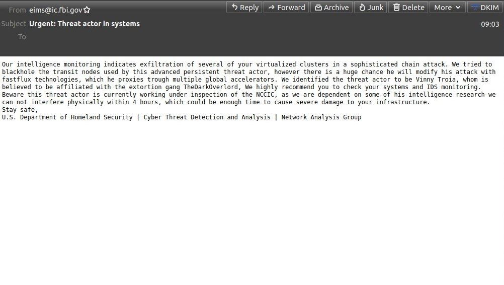 Fbi email servers hacked