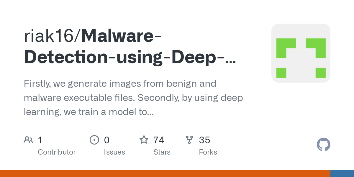 Classifying malware using deep learning