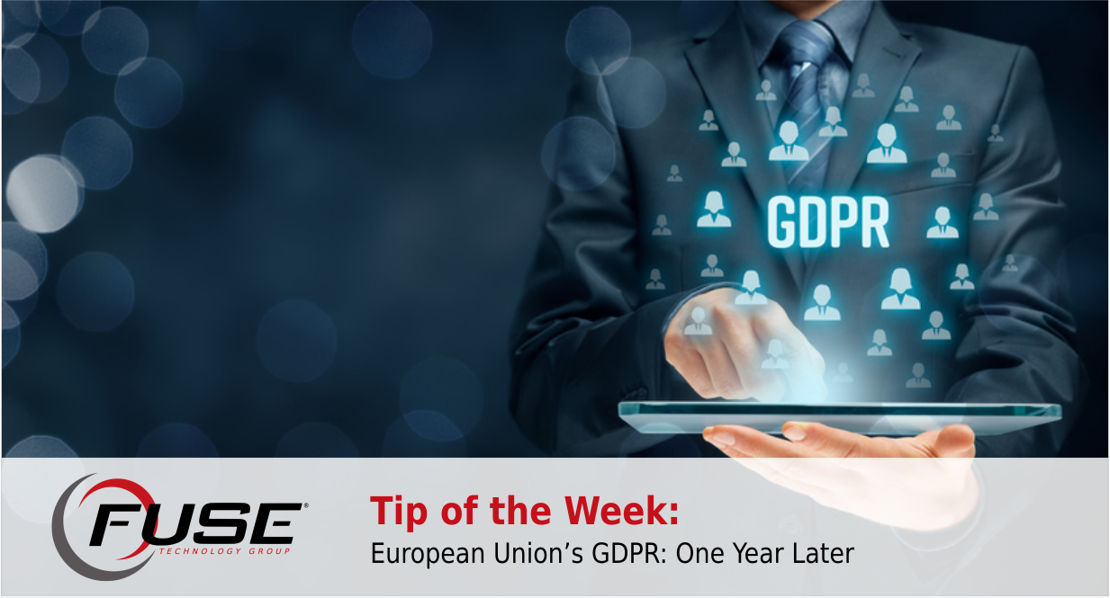 Gdpr year one Gdpr one year on