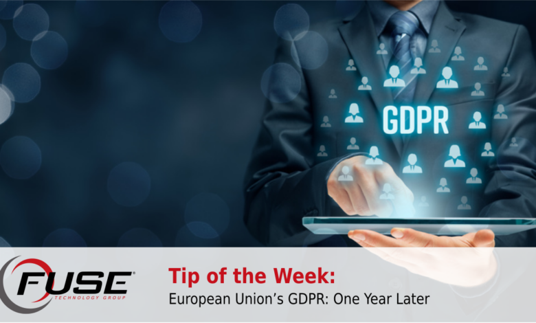 Gdpr one year on