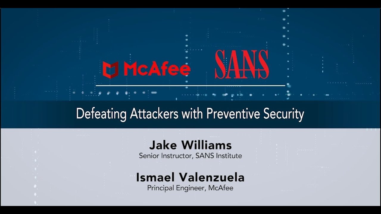 Getting ahead of the attack