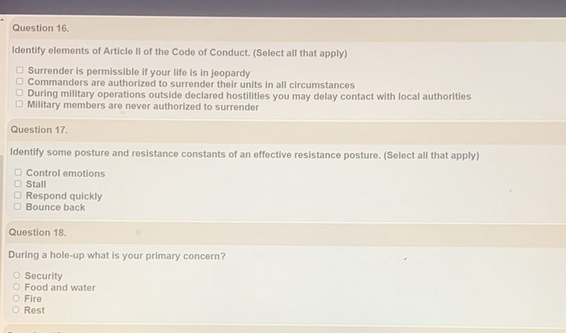Prisoners conduct Prisoners conduct