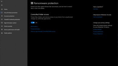 Heres how to turn on the ransomware protection on window 10