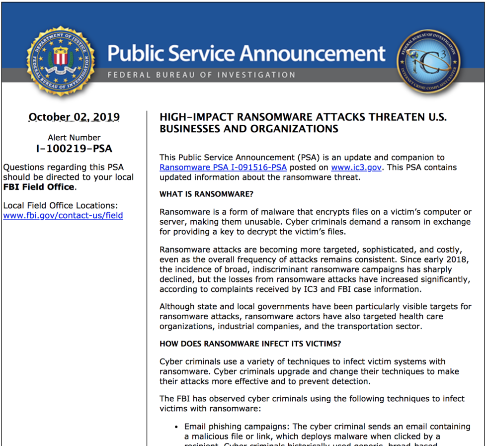 Fbi ransomware Fbi ransomware