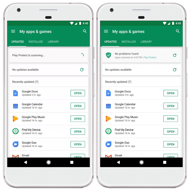 Google perks up android mobile security with google play protect