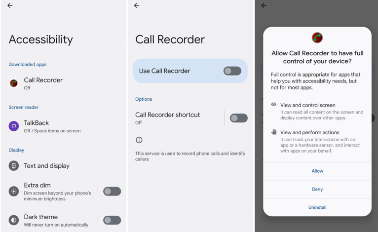 Google sms and phone app sending user data to remote servers