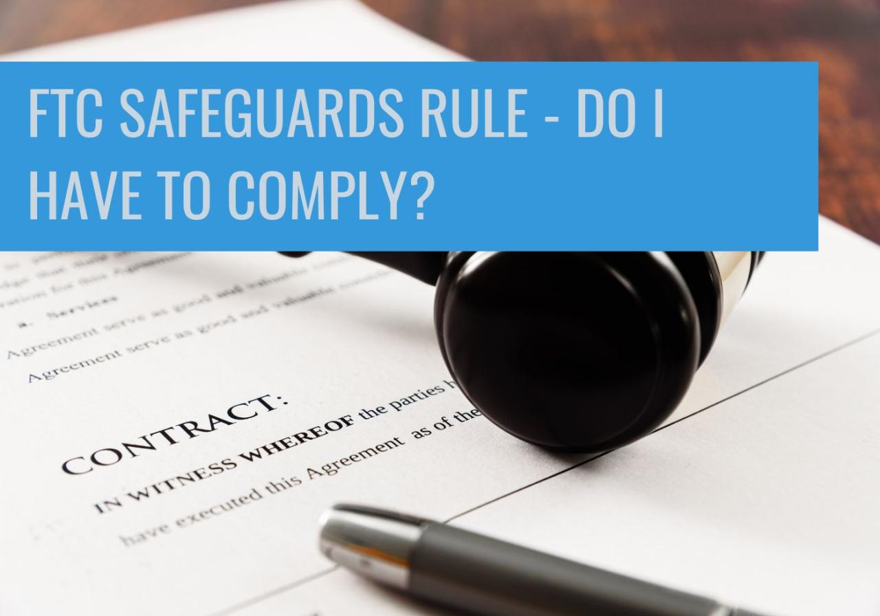 How to comply with ftc safeguards rule